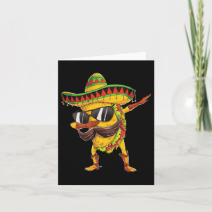 Cartão Dabbing Taco Cinco De Mayo Meninos Homens Comida M