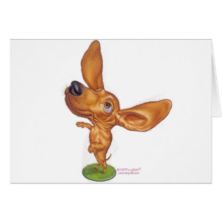 Cartão dachshund