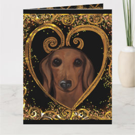 CARTÃO DACHSHUND
