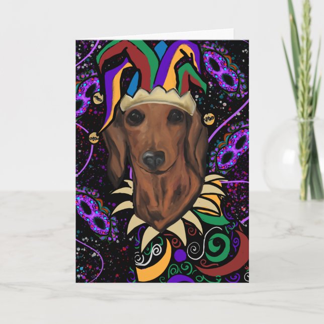 Cartão Dachshund (Frente)