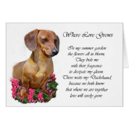 Cartão Dachshund Art Gifts