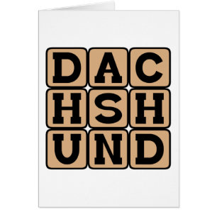 Cartão Dachshund, Cachorro-Vendedor