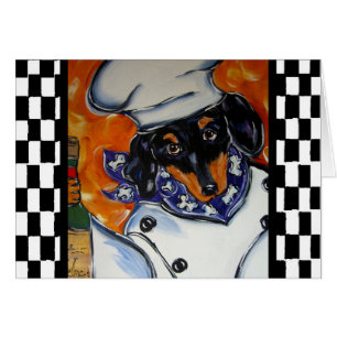Cartão Dachshund Chefs
