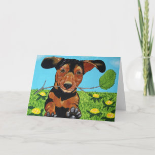 Cartão Dachshund Greeting Card