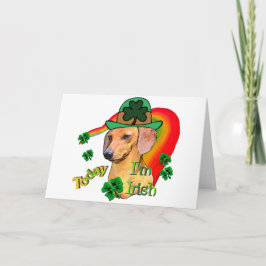 Cartão Dachshund St Patricks