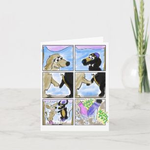 Cartão Dachshund Wedding Card!