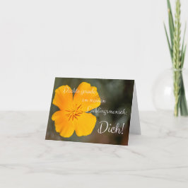 Cartão Dachte gerade an meinen Lieblingsmensch: Dich!