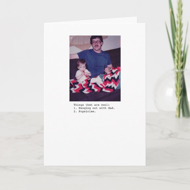 Cartão Dad and Popsicles (Frente)