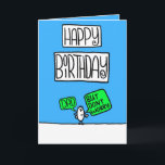 Cartão dad birthday card<br><div class="desc">a cheeky card to you dad</div>