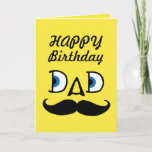 Cartão Dad Happy Birthday<br><div class="desc">Dad Happy Birthday Greeting Card</div>