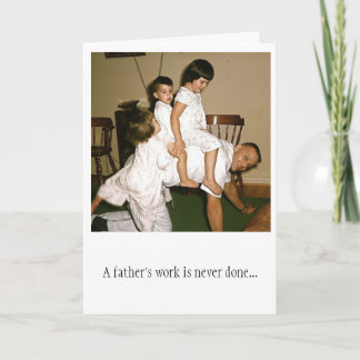 Cartão Dad Horsing Around Father's Day Card