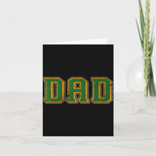 Cartão Dad Logo Clic Bold Font Fathers Day Irish Dad P Gr (Frente)