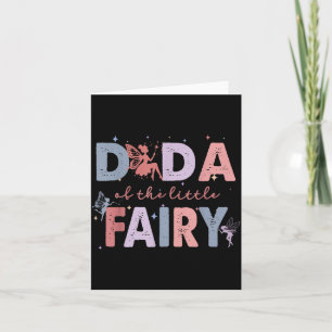 Cartão Dada da festa de aniversário de um ano da pequena