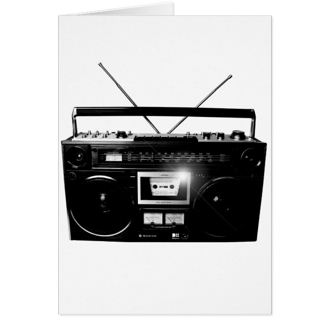 Cartão Dadawan Ghettoblaster boombox 1980 (Frente)