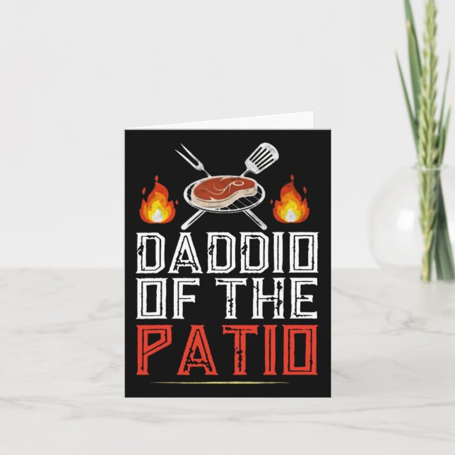 Cartão Daddio Do Churrasco De Paciência (Frente)