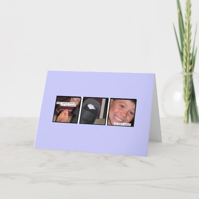 Cartão Daddy Said.. (Frente)