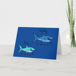 Cartão Daddy Shark & Baby Shark Doo Doo Doo