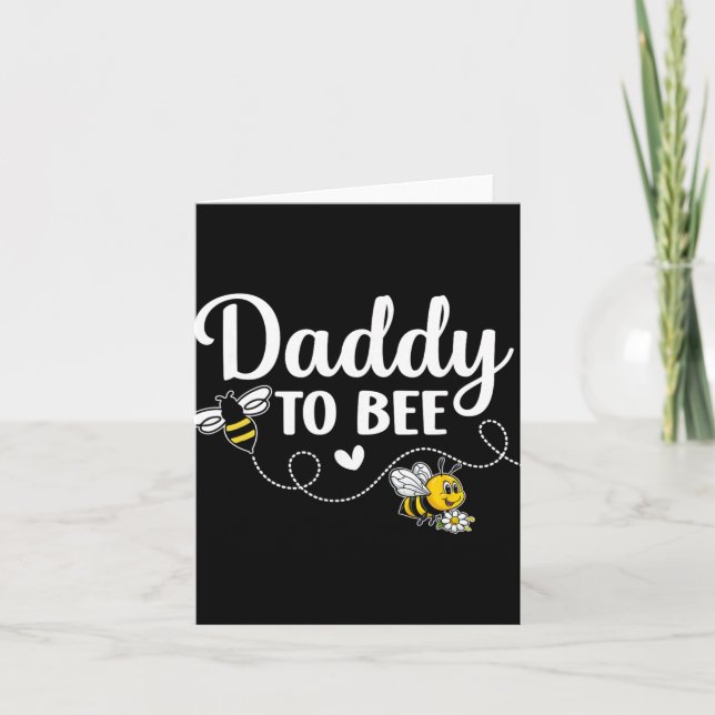 Cartão Daddy To Bee Gender Reveal Pregnancy Announcement  (Frente)