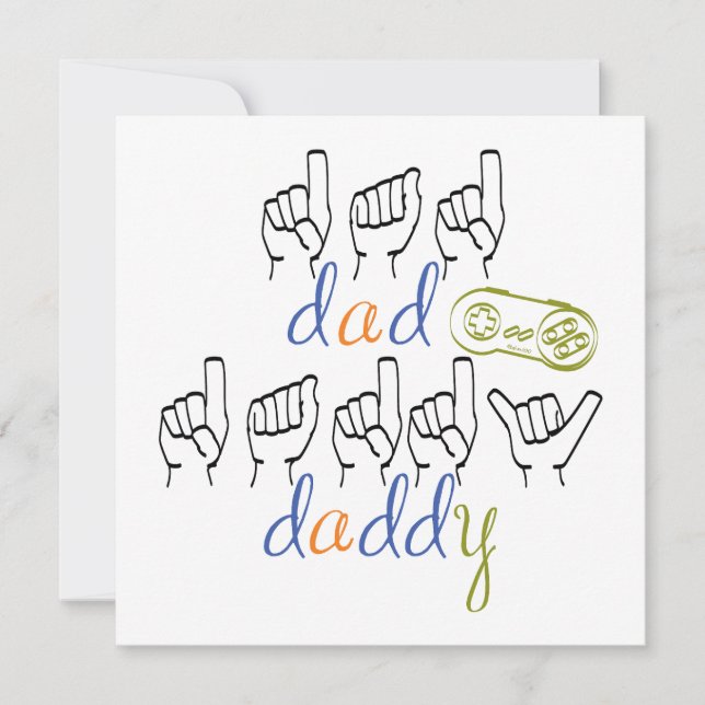 Cartão Daddy with a big heart (Frente)