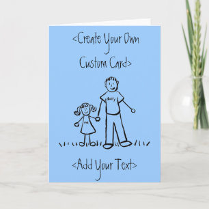 Cartão Daddy's Girl Customize Message Greeting Card
