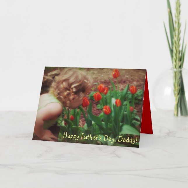 Cartão Daddy's Little Girl Father's Day Card (Frente)