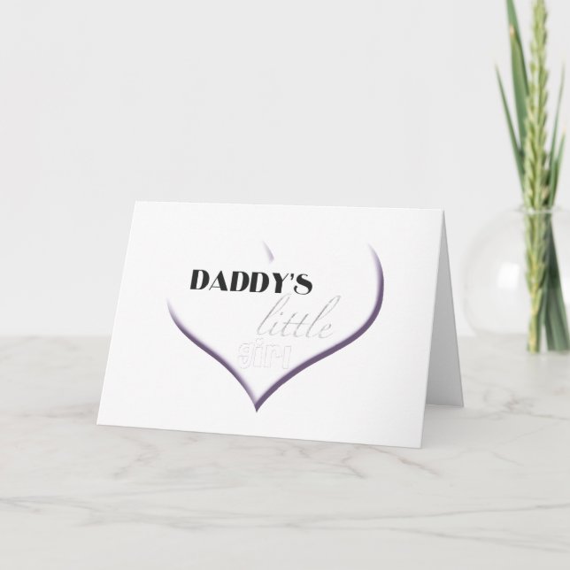 Cartão Daddy's Little Girl - Happy Father's Day (Frente)