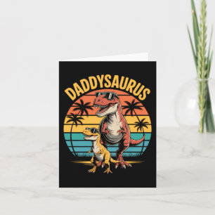 Cartão Daddysaurus Dinosaur Verão Dia dos Pais