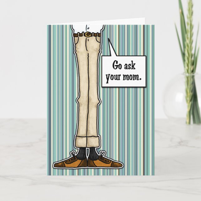 Cartão Dadismo - Para Qualquer Pai (Frente)