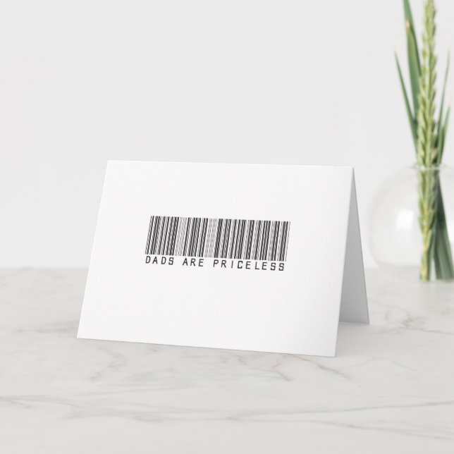 Cartão Dads are priceless. (Frente)