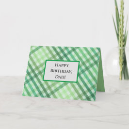 Cartão Dad's Birthday, Masculine, Happy Birthday Card