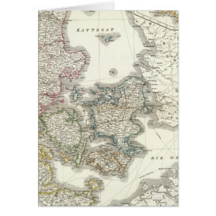 Cartão Daenemark, Ilha - Dinamarca, Islândia