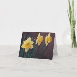 Cartão Daffodils Flower Art Note Card