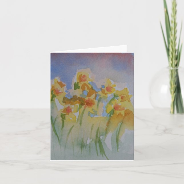 Cartão Daffodils Note Card (Frente)