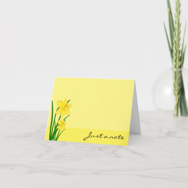 Cartão Daffodils Note Card (Frente)