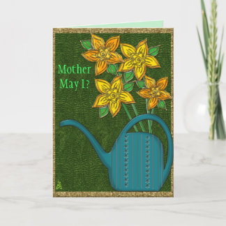 Cartão Daffodils Para Mãe