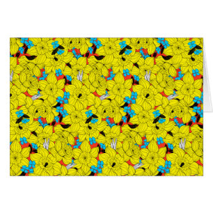 Cartão Daffodils primavera floral