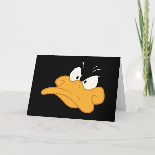 Cartão DAFFY DUCK™ - Face Zangada (Frente)