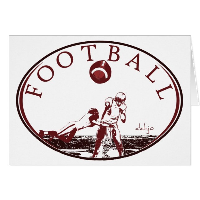 Cartão DAHJO Série Desportiva FOOTBALL (Frente Horizontal)