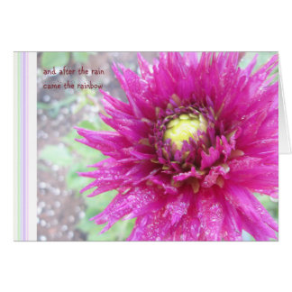 Cartão Dahlia em Fushia