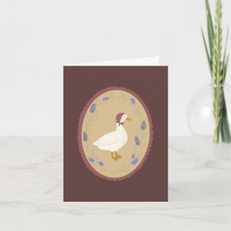 Cartão Dainty little goose card
