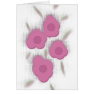 Cartão Daisies Rosa