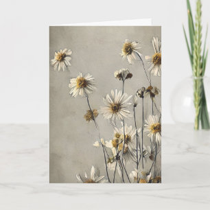 Cartão Daisies Secos Pensando em Você