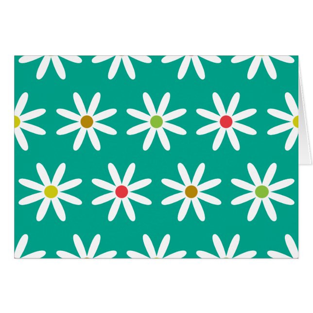 Cartão Daisy Dots (Frente Horizontal)