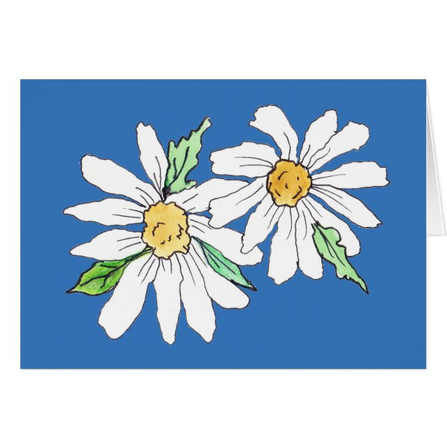 Cartão Daisy Note (Frente horizontal)