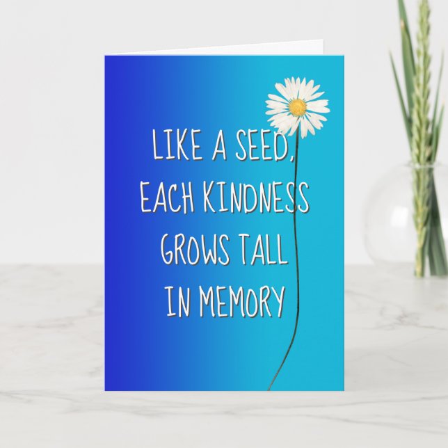 Cartão Daisy Obrigado (Frente)