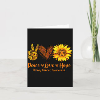 Cartão Daisy paz amor esperança conscientização do câncer