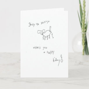Cartão Daisy the Shih Tzu Birthday Card