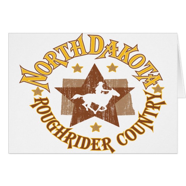 Cartão Dakota do Norte (Frente Horizontal)