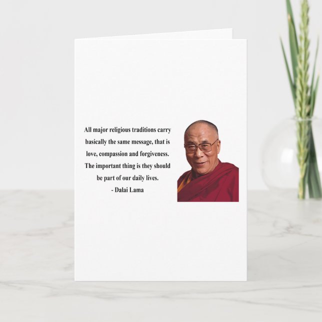 Cartão dalai lama quote 12b (Frente)