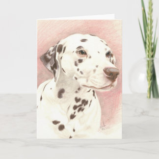 Cartão Dalamaciano em Lápis Colorido